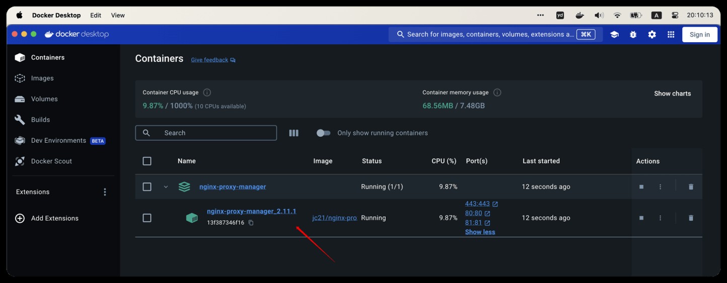 Nginx可视化管理软件NginxProxyManager的使用