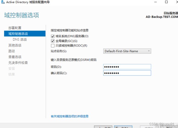 Windows server 2019搭建辅助域控服务器的图文步骤