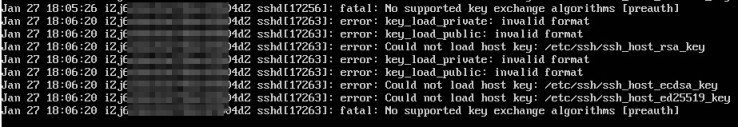 阿里云ECS实例使用ssh命令登录时出现“No supported key exchange algorithms”报错的解决方法