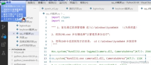 python调用DLL与EXE文件截屏对比分析