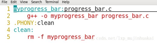Linux用make指令编译进度条程序