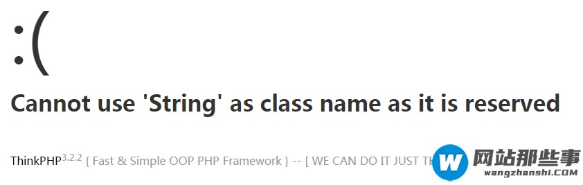 thinkphp在php7环境中提示Cannot use ‘String’ as class name as it is reserved怎么办