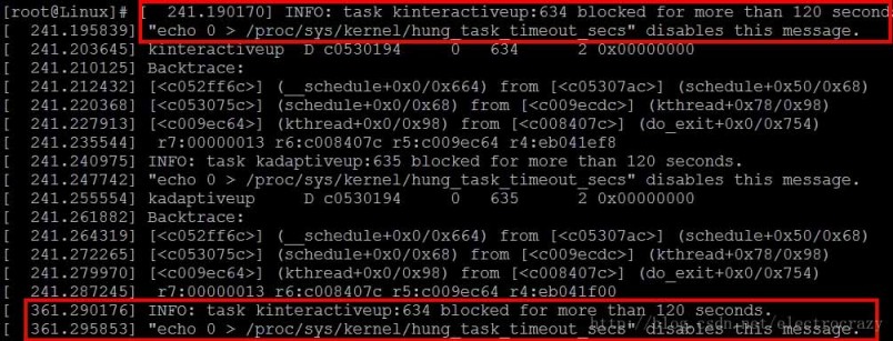 linux报错INFO:task xxxxxx:634 blocked for more than 120 seconds.三种解决方式