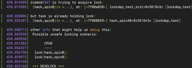 Linux内核的死锁检测工具—Lockdep的使用案例